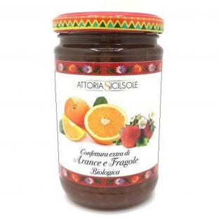 Organic Oranges and Strawberries Extra Jam