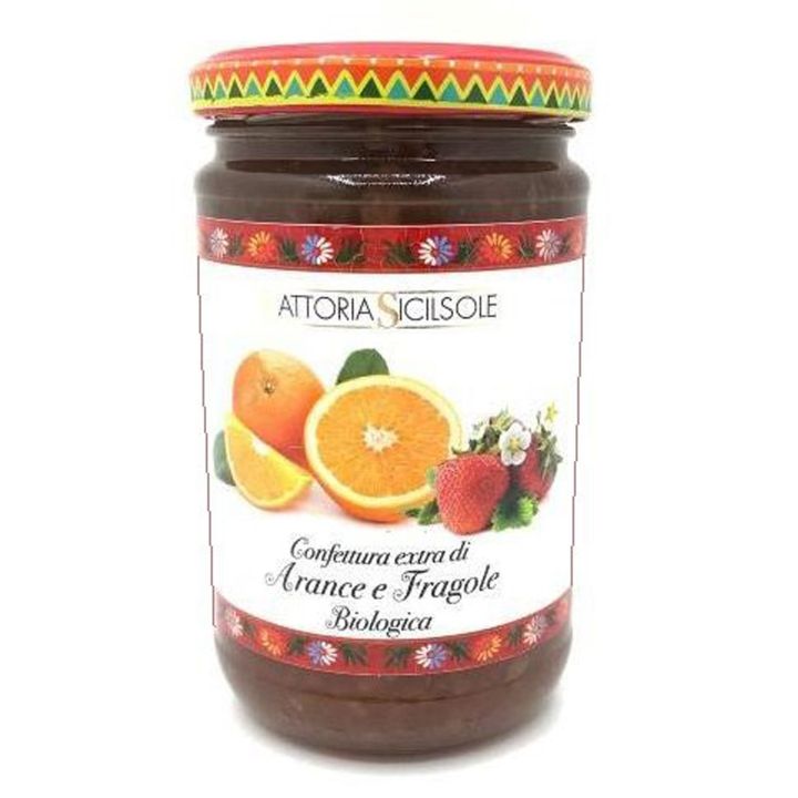Organic Oranges and Strawberries Extra Jam