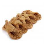 Five Sicilian Cannoli Hulls Large handcrafted to fill