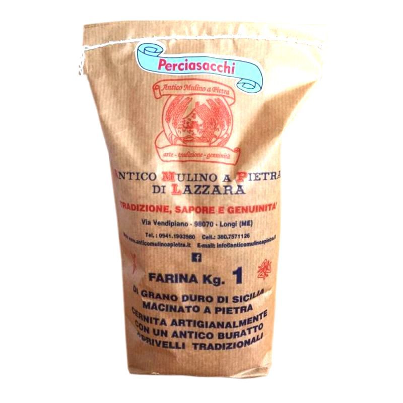 Farina di Perciasacchi integrale - macinata a pietra naturale 1 kg