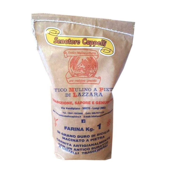 Farina di Senatore Cappello integrale - macinata a pietra naturale 1 kg