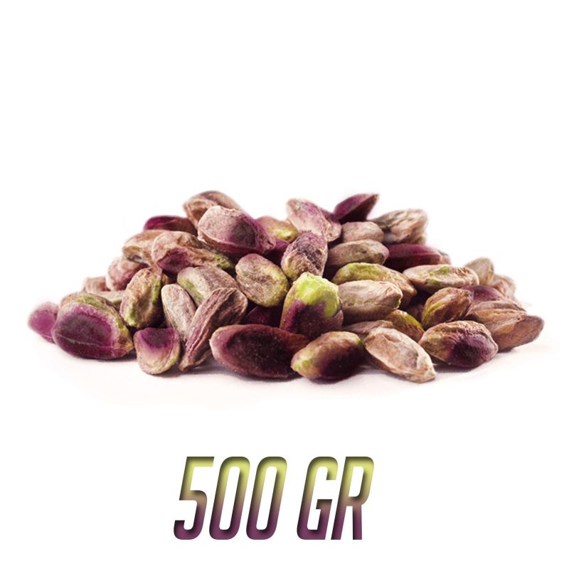 Puro Pistacchio di Bronte DOP sgusciato al naturale - Confezione sottovuoto da 0,5 Kg.