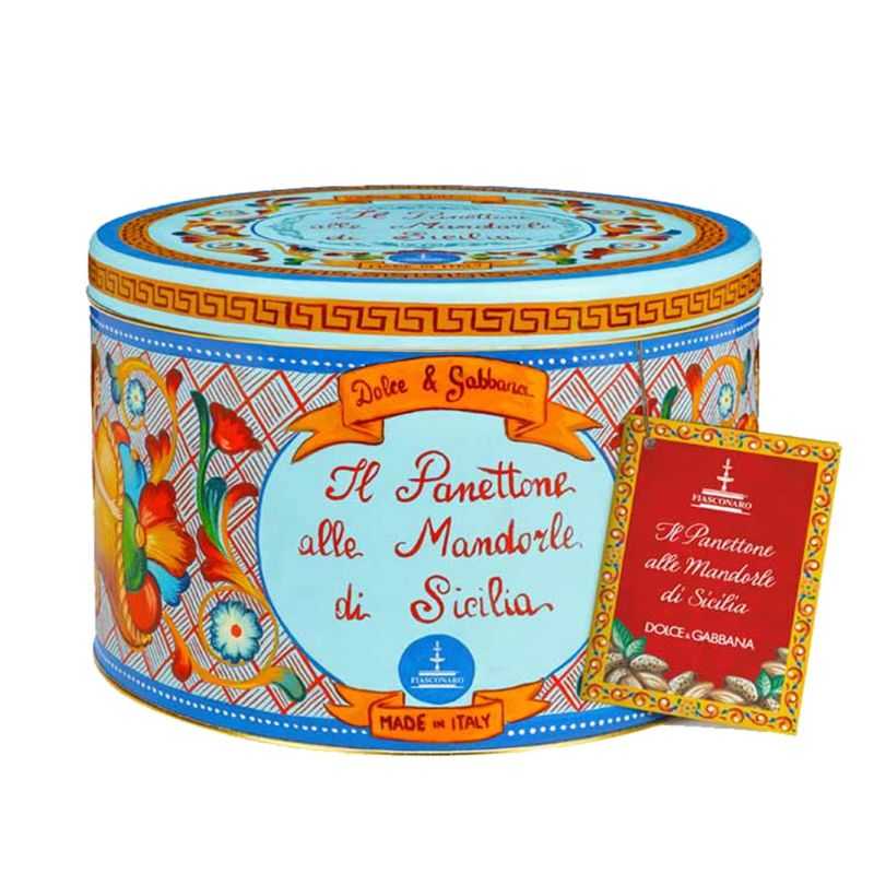 Panettone alle Mandorle di Sicilia Fiasconaro firmato Dolce&Gabbana Panettone alle Mandorle di Sicilia Fiasconaro firmato Dolce&Gabbana