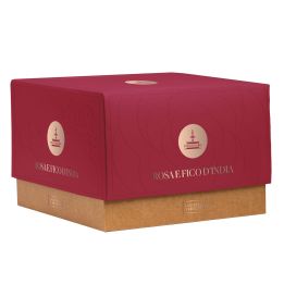 Sicilian Panettone with pink Fiasconaro and prickly pears