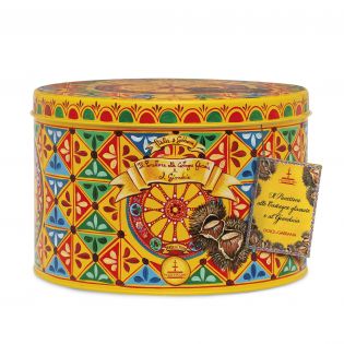 Panettone Fiasconaro by D&G with glazed Chestnuts and Gianduia - 1 kg