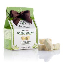 Soft sicilian pistachio nougat - Brontedolci 100g
