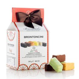 Brontoncini misti, torroncini morbidi assortiti alla Mandorla 250 grammi.