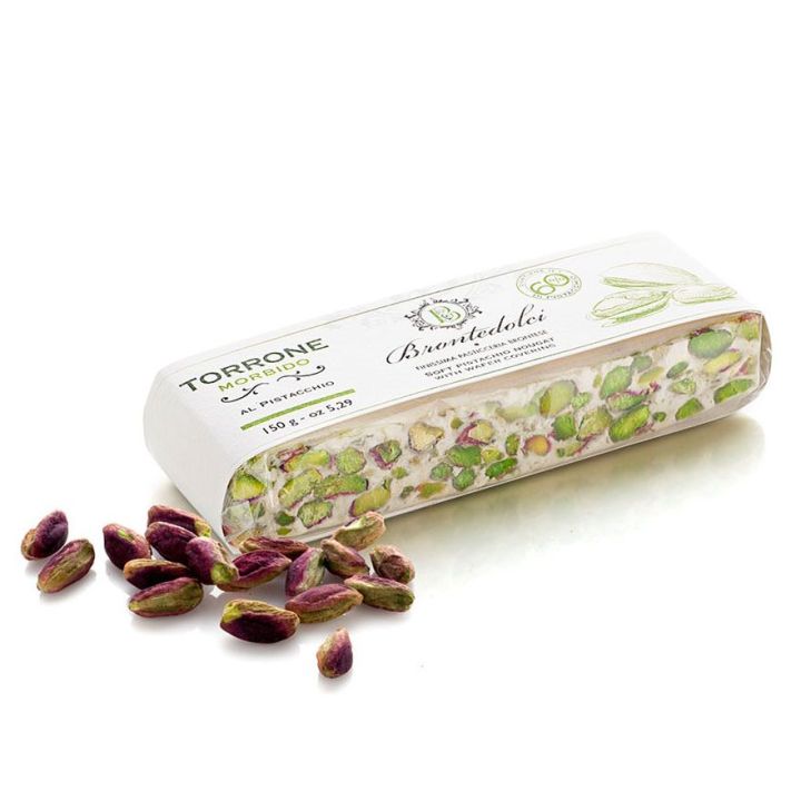 Soft nougat with pistachio 150 grams.