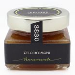 Jelly of Sicilian lemons. Traditional preparation in a 160 g jar
