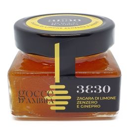 Preparazione alimentare di Miele di Zagara di Limone, Zenzero e Ginepro 3330 - Neromonte