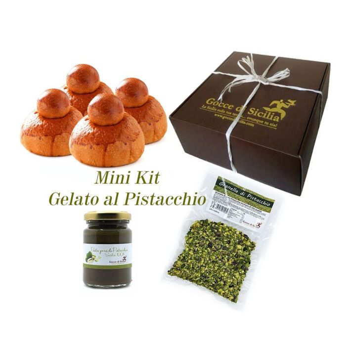 Kit per la realizzazione di circa 1 kg di gelato al Pistacchio
