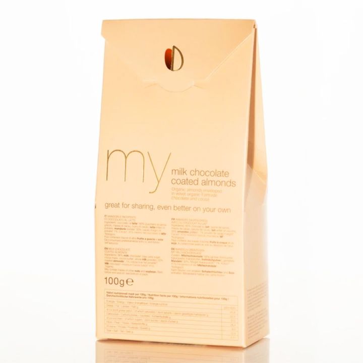 Toasted almonds covered with milk chocolate 100 g - Damiano