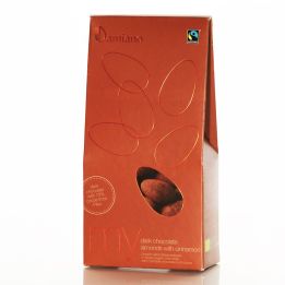 Mandorle BIO ricoperte di Cioccolato fondente e Cannella 100 g