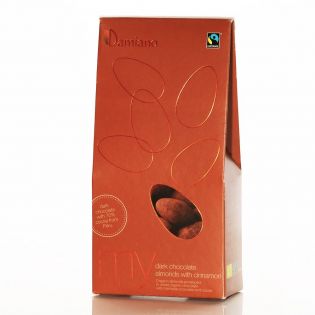 Toasted almonds covered with dark chocolate and Cinnamon 100 g - BIO