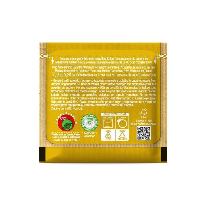 ESE Paper Filter Pods 44 mm Gold Blend - Bourbon Coffee