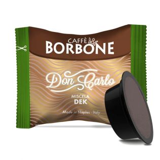 Caffè Borbone DEK Don Carlo 50-100 Capsule Compatibili A Modo Mio