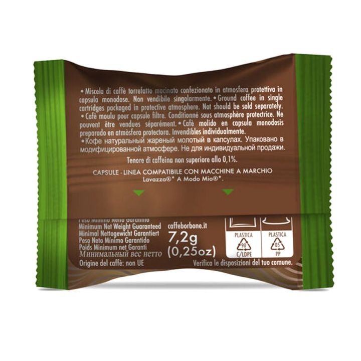Borbone Dek Blend Capsules compatible with A MODO MIO