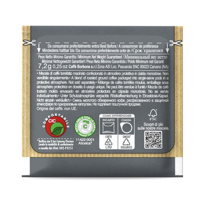 ESE Paper Filter Pods 44 mm Black Blend - Bourbon Coffee