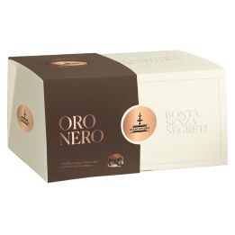 Handcrafted Colomba Oro Nero by Fiasconaro, with a jar of coffee cream