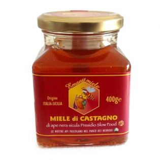 Miele di Castagno di Ape Nera Siciliana 400 g - Slow Food