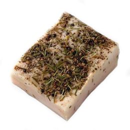 Online sale of Black Pig Lard in flavored and spiced slices