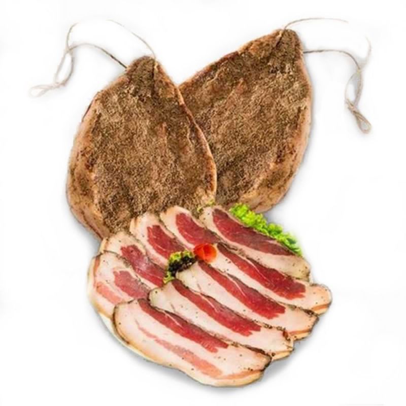 Vendita online di Guanciale di Suino a tranci  aromatizzato e speziato