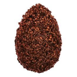 Uovo nocciolato con finissimo cioccolato fondente e croccante granella di nocciole