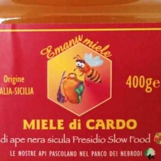 Etichetta miele di cardo siciliano