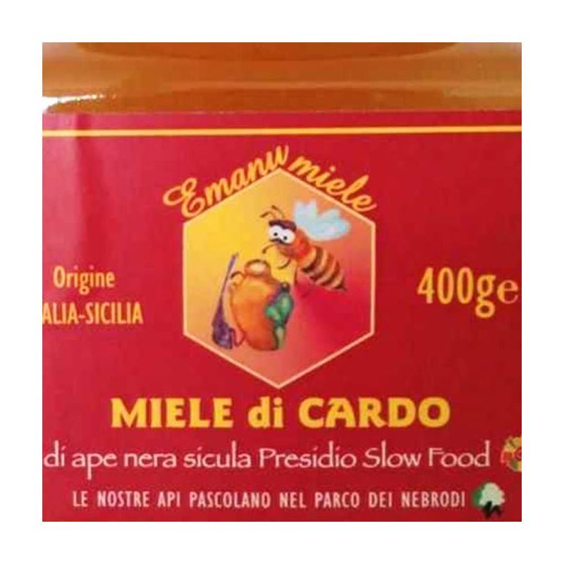 Etichetta miele di cardo siciliano