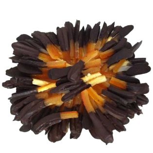 Candied orange peel with dark chocolate