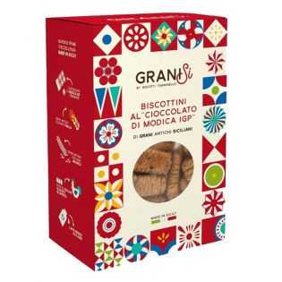 Sicilian wholemeal biscuits with modica igp chocolate