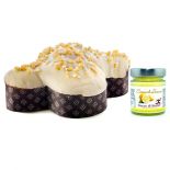 Sicilian artisan lemon colomba with candied Sicilian lemons sweets