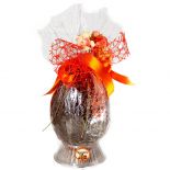 Uovo di Pasqua mandorlato con finissimo cioccolato fondente