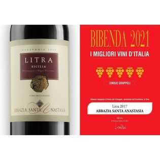 Cinque grappoli Bibenda 2021 per il Litra 2017 vino rosso biodinamico