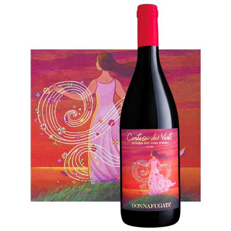 100% Nero d'Avola red wine, Contesa dei Venti 2020 Vittoria DOC Cantina Donna Fugata 100% Nero d'Avola red wine, Contesa dei Venti 2020 Vittoria DOC Cantina Donna Fugata