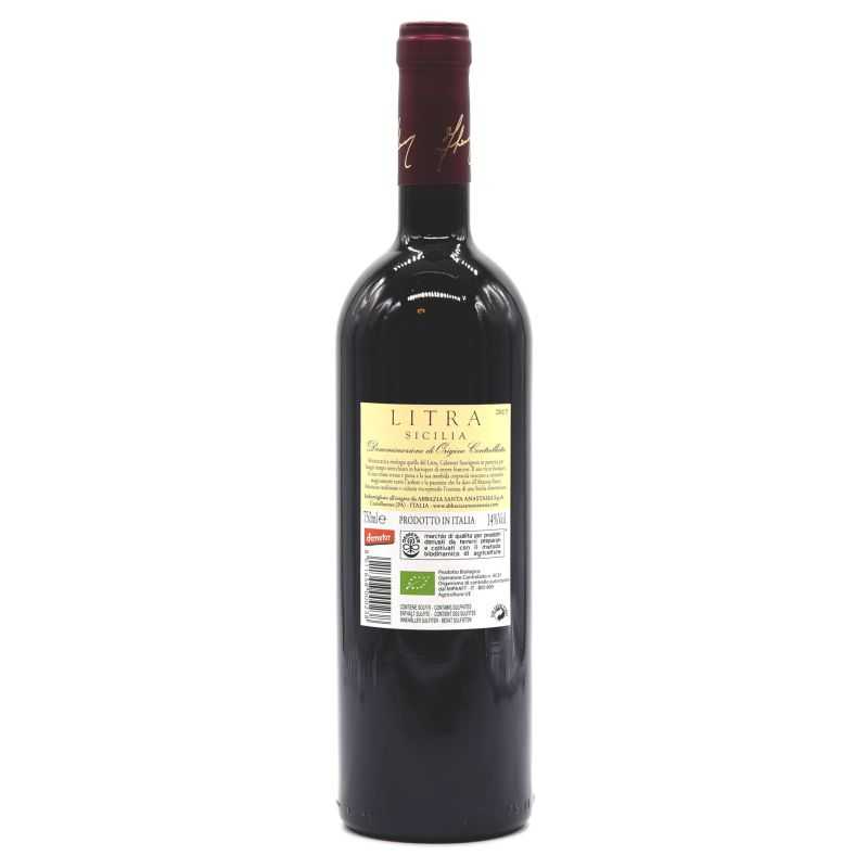 Vino rosso biodinamico siciliano da uve di Cabernet Sauvignon in purezza