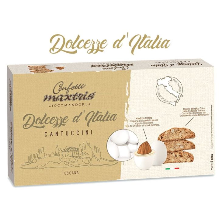 Confetti Maxtris Ciocomandorla Dolcezze d'Italia gusto Cantuccini