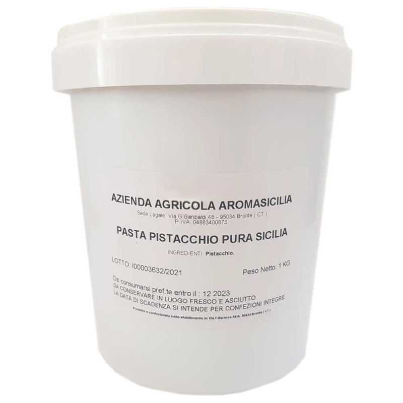 Pure Sicilian Pistachio 100% paste 1 Kg Semi-finished product for ice cream