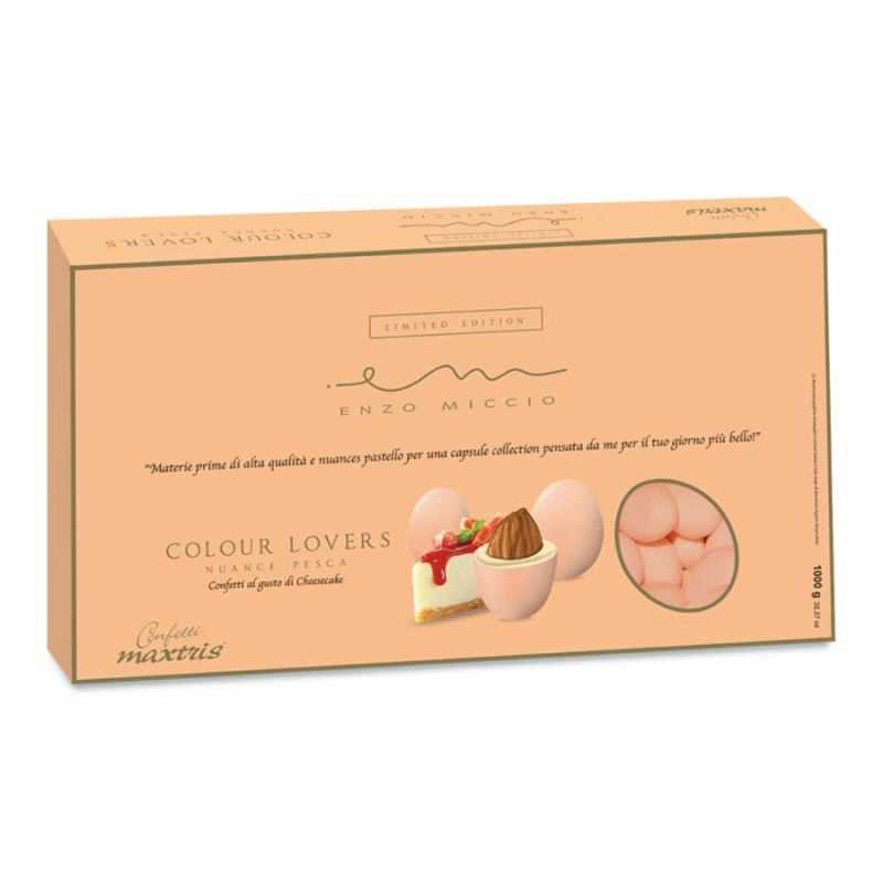 Confetti al gusto cheesecake, color pesca firmati Enzo Miccio per Maxtris