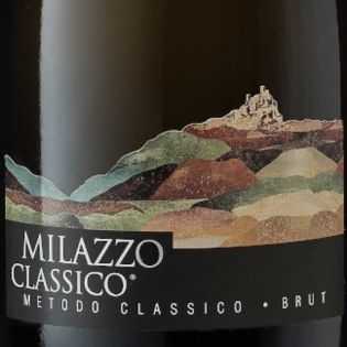 Classic method brut sparkling wine from the Milazzo winery