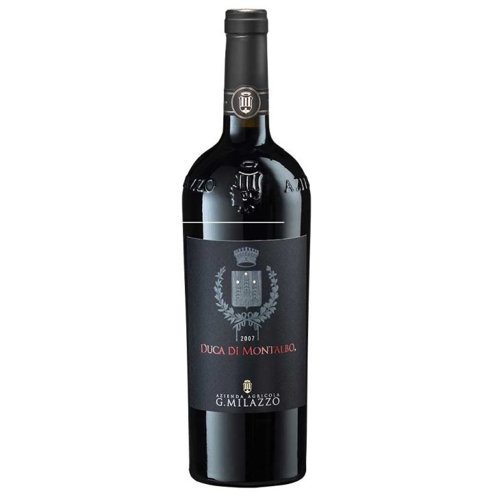 Il duca di Montalbo della cantina Milazzo, bottiglie numerate