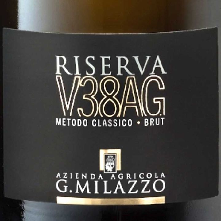 Spumante siciliano Milazzo Riserva V38AG Metodo Classico Brut V.S.Q