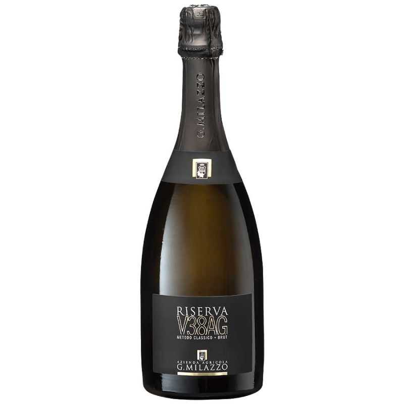 Sparkling wine Brut Classic Method VSQ special reserve of the Milazzo winery