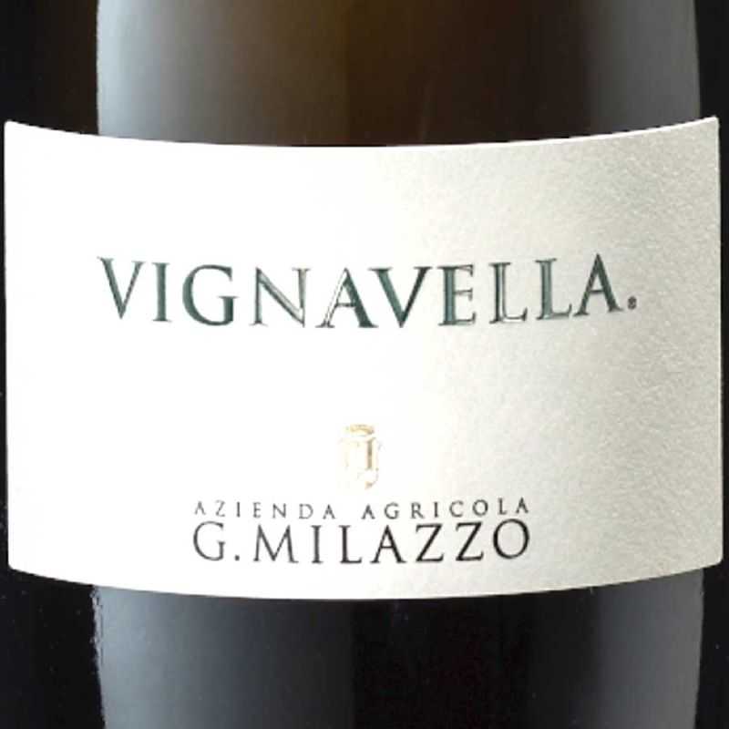 White wine Vignavella, unique wine from the Milazzo winery