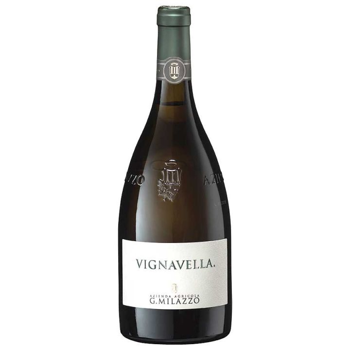 Particular Sicilian white wine from grapes of an indigenous Sicilian vine of the Milazzo Estate