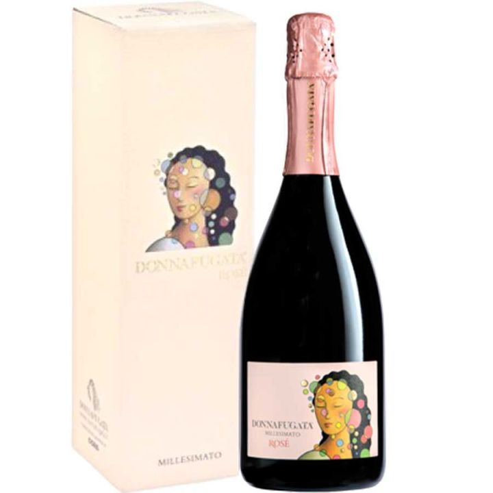 Spumante millesimato brut rosato della cantina Donnafugata, in astuccio