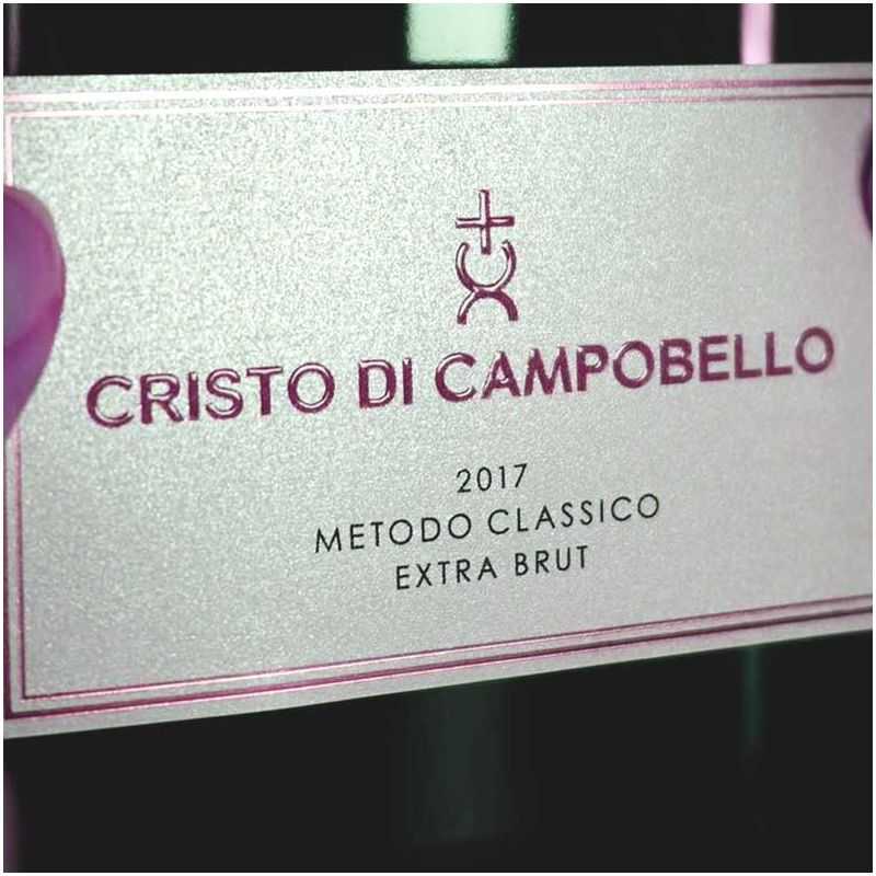 Rosé sparkling wine CDC Baglio del Cristo Classic Method Extra Brut 2018