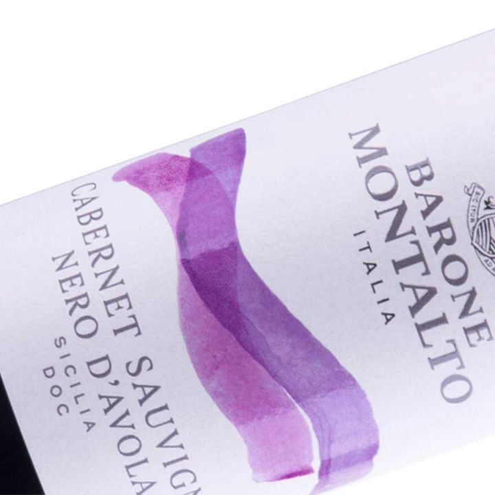 Acquerello Cabernet Sauvignon Nero D'Avola Sicilia DOC from the Barone Montalto winery