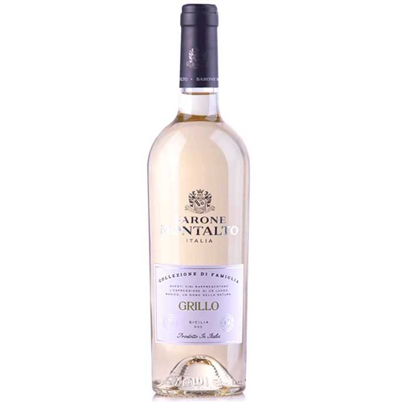 Vino Grillo di Barone Montalto Collezione di Famiglia, vino bianco siciliano