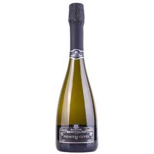 Sicilian sparkling wine brut Premiere Cuveè from Chardonnay grapes from the Montalto winery